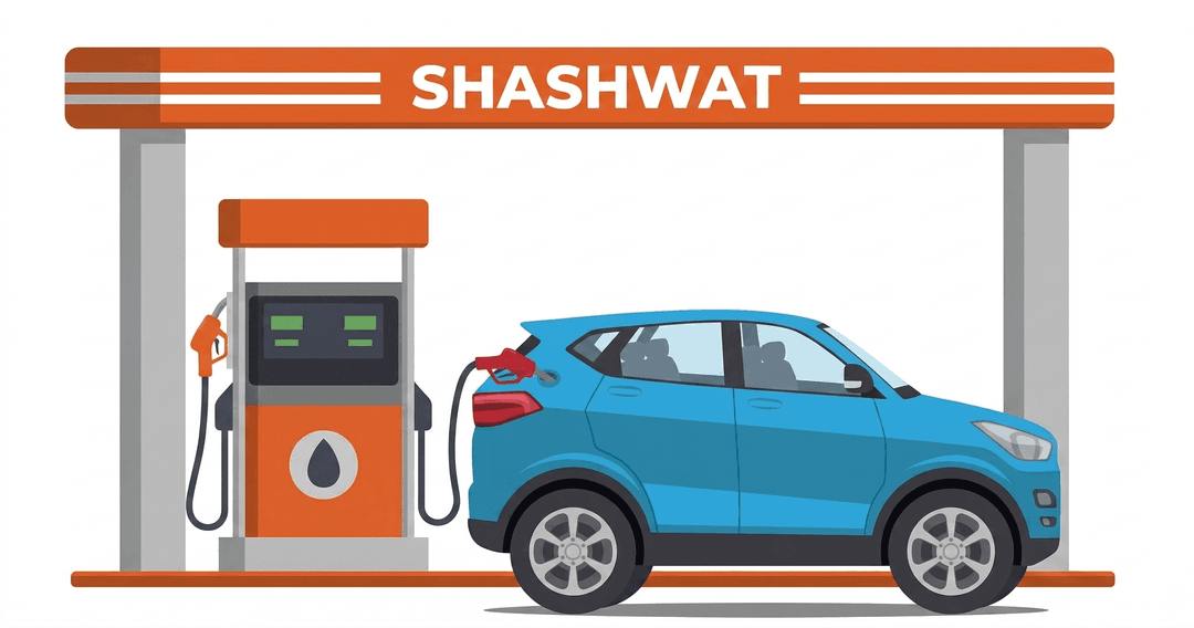CNG Vehicle at Shashwat Gas Station